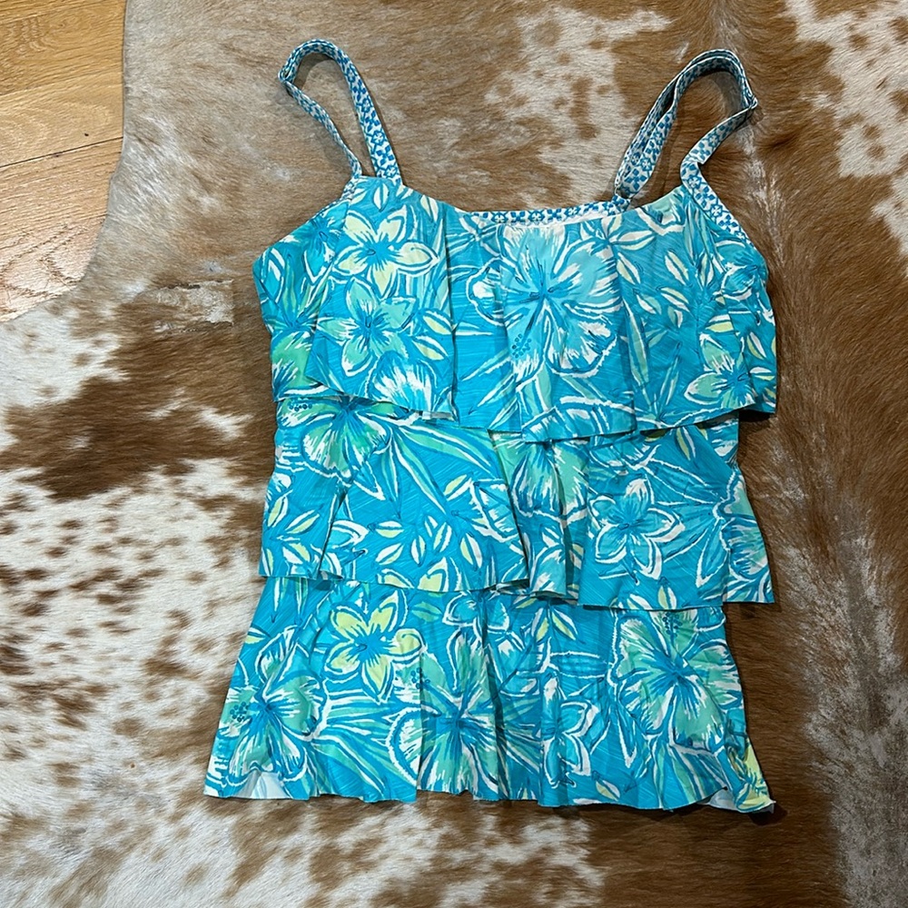 Beach House floral tankini.